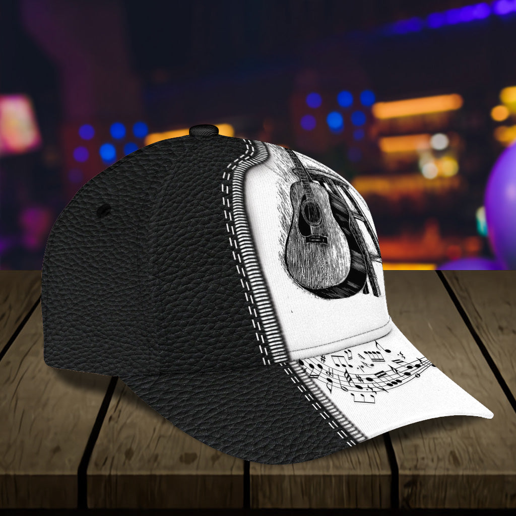 Personalized Guitar Classic Cap, Personalized Gift for Music Lovers, Guitar Lovers Trucker Hats Custom Hats Gifts For Men & Women