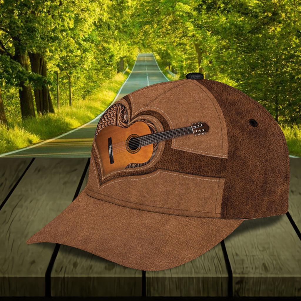 Personalized Guitar Classic Cap, Personalized Gift for Music Lovers, Guitar Lovers Trucker Hats Custom Hats Gifts For Men & Women