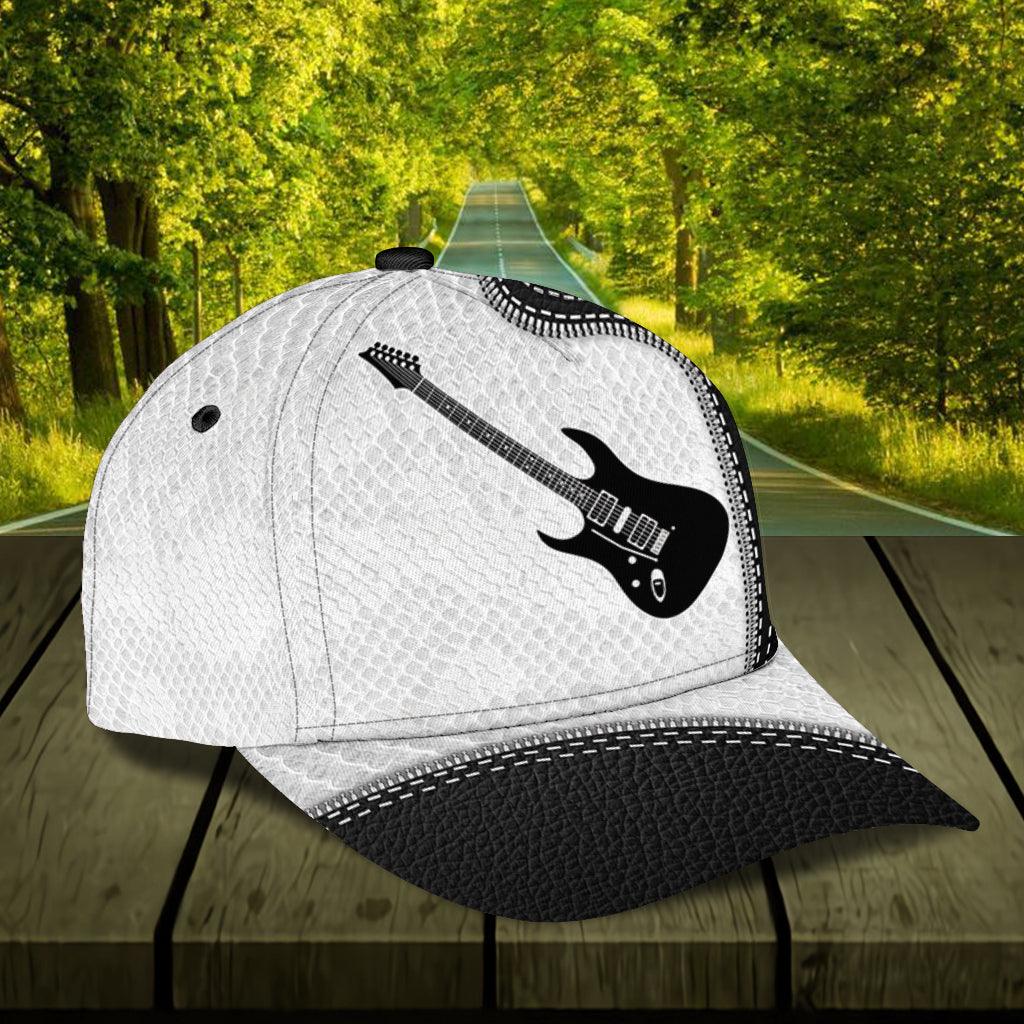 Personalized Guitar Classic Cap, Personalized Gift for Music Lovers, Guitar Lovers Trucker Hats Custom Hats Gifts For Men & Women