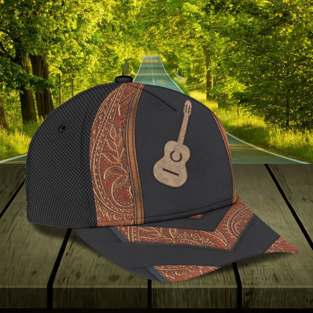 Personalized Guitar Classic Cap, Personalized Gift for Music Lovers, Guitar Lovers Trucker Hats Custom Hats Gifts For Men & Women