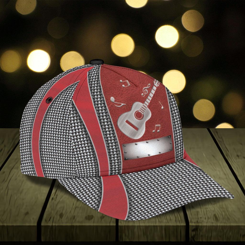 Personalized Guitar Classic Cap, Personalized Gift for Music Lovers, Guitar Lovers Trucker Hats Custom Hats Gifts For Men & Women