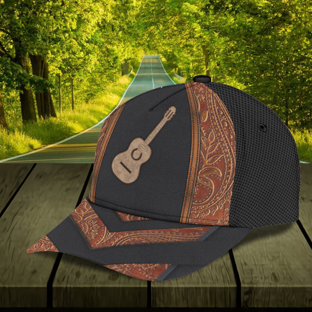 Personalized Guitar Classic Cap, Personalized Gift for Music Lovers, Guitar Lovers Trucker Hats Custom Hats Gifts For Men & Women