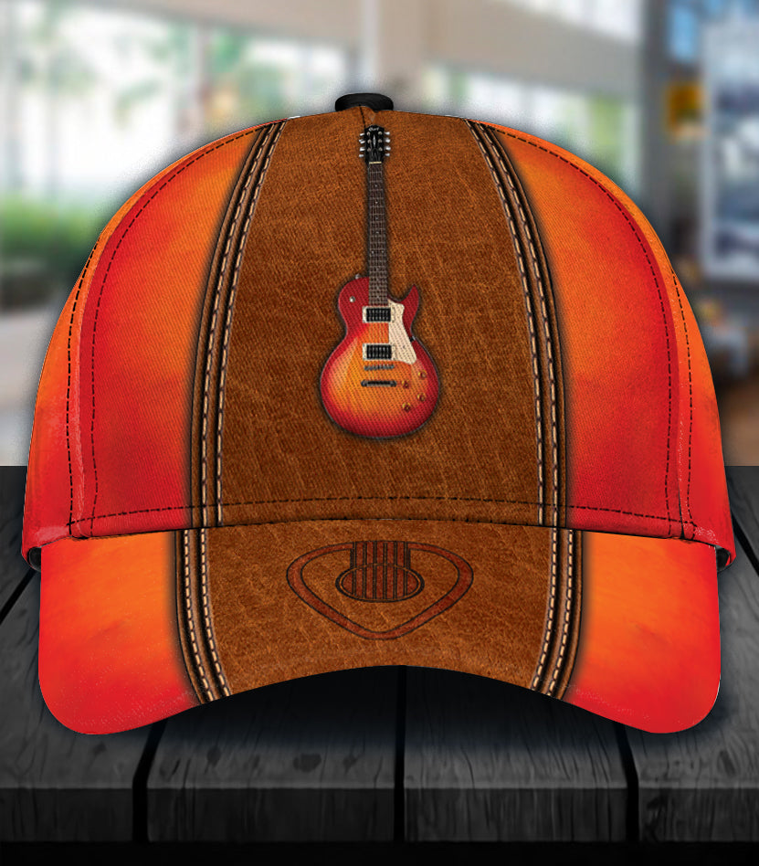 Personalized Guitar Classic Cap, Personalized Gift for Music Lovers, Guitar Lovers Trucker Hats Custom Hats Gifts For Men & Women
