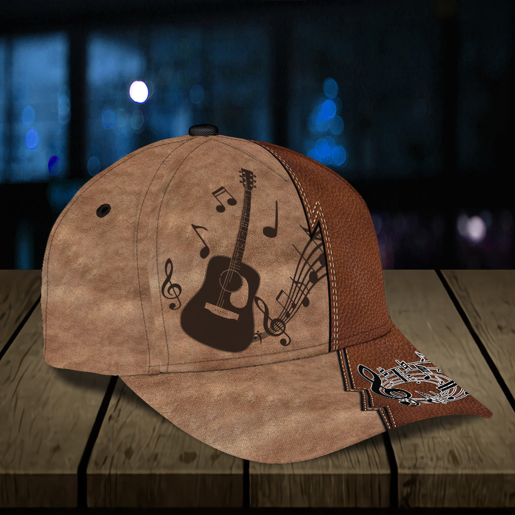 Personalized Guitar Classic Cap, Personalized Gift for Music Lovers, Guitar Lovers Trucker Hats Custom Hats Gifts For Men & Women