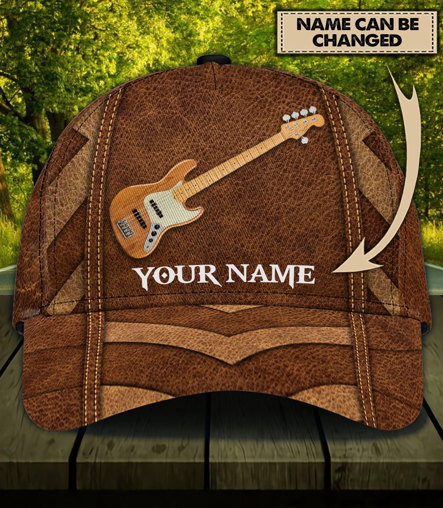 Personalized Guitar Classic Cap, Personalized Gift for Music Lovers, Guitar Lovers Trucker Hats Custom Hats Gifts For Men & Women