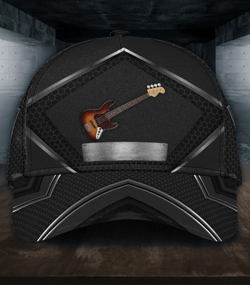 Personalized Guitar Classic Cap, Personalized Gift for Music Lovers, Guitar Lovers Trucker Hats Custom Hats Gifts For Men & Women