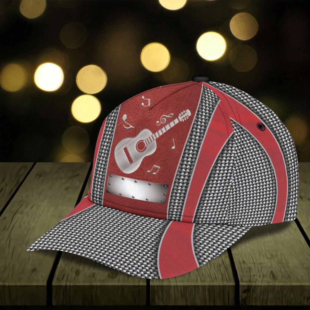 Personalized Guitar Classic Cap, Personalized Gift for Music Lovers, Guitar Lovers Trucker Hats Custom Hats Gifts For Men & Women