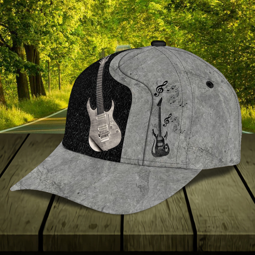 Personalized Guitar Classic Cap, Personalized Gift for Music Lovers, Guitar Lovers Trucker Hats Custom Hats Gifts For Men & Women
