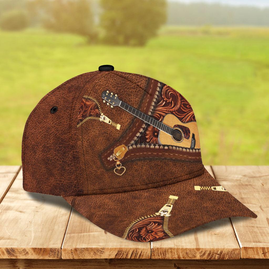 Personalized Guitar Classic Cap, Personalized Gift for Music Lovers, Guitar Lovers Trucker Hats Custom Hats Gifts For Men & Women