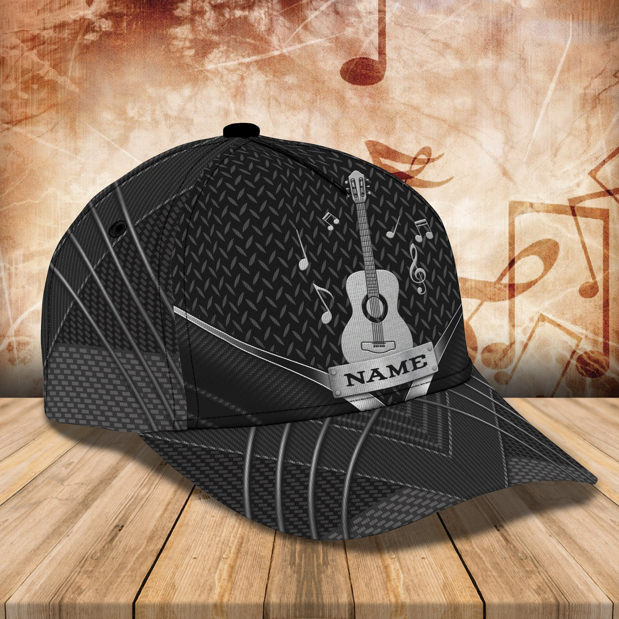 Personalized Guitar Name Cap Trucker Hats Custom Hats Gifts For Men & Women