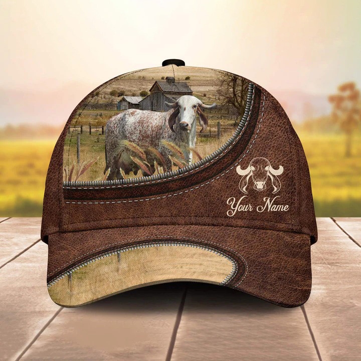 Personalized GYR Cattle Hats for Farmers, Customized GYR Cattle Classic Cap for Men Trucker Hats Custom Hats Gifts For Men & Women