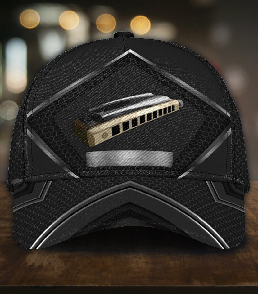 Personalized Harmonica Classic Cap Trucker Hats Custom Hats Gifts For Men & Women
