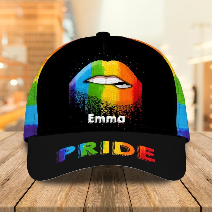 Personalized Hate Has No Home Here LGBT Classic Cap for Him, Her LGBT Pride Hats Outfit Trucker Hats Custom Hats Gifts For Men & Women
