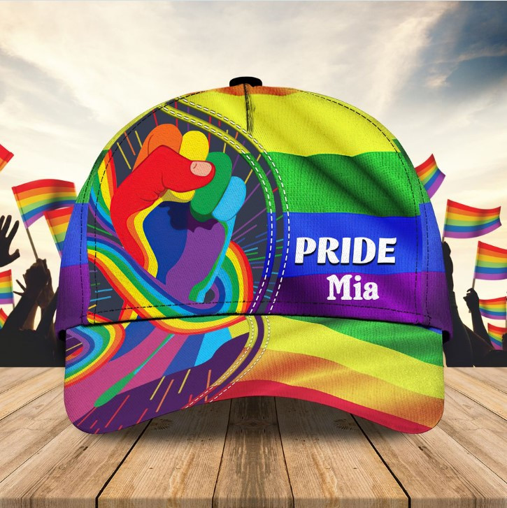 Personalized Hate Has No Home Here LGBT Classic Cap for Him, Her LGBT Pride Hats Outfit Trucker Hats Custom Hats Gifts For Men & Women
