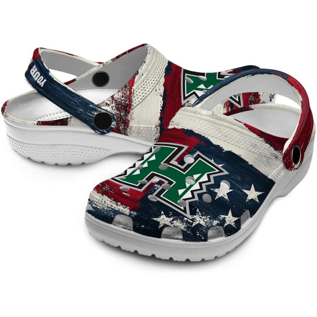 Personalized Hawaii Rainbow Warriors Patriotic Stripes ClogTVC1801695 - Image 3