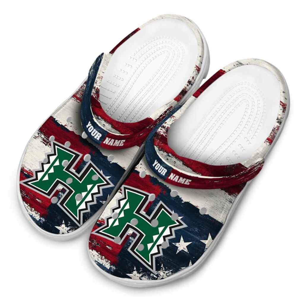 Personalized Hawaii Rainbow Warriors Patriotic Stripes ClogTVC1801695 - Image 4