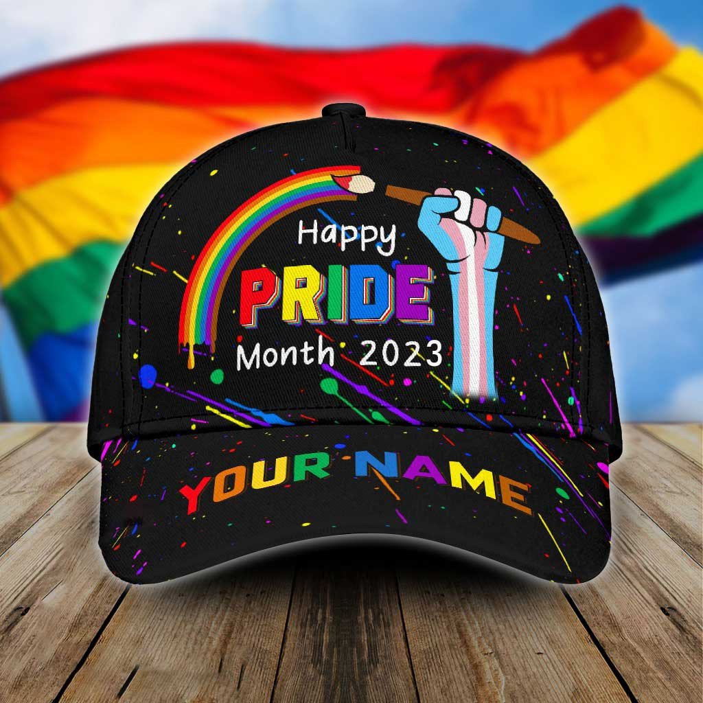 Personalized Heart LGBT Leather Pattern Classic Cap, Gaymer, Lesbian, Transgender, Bisexual, Pansexual Hats Trucker Hats Custom Hats Gifts For Men & Women