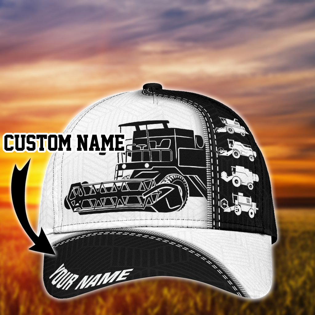 Personalized Heavy Equipment 3D Baseball Cap Hat, CONCRETE PUMP Full Printed Classic Cap Hat, Excavator Cap Hat Trucker Hats Custom Hats Gifts For Men & Women