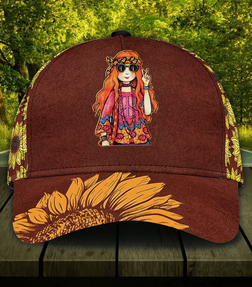 Personalized Hippie Classic Cap, Personalized Gift for Hippie Life, Hippie Lovers Trucker Hats Custom Hats Gifts For Men & Women