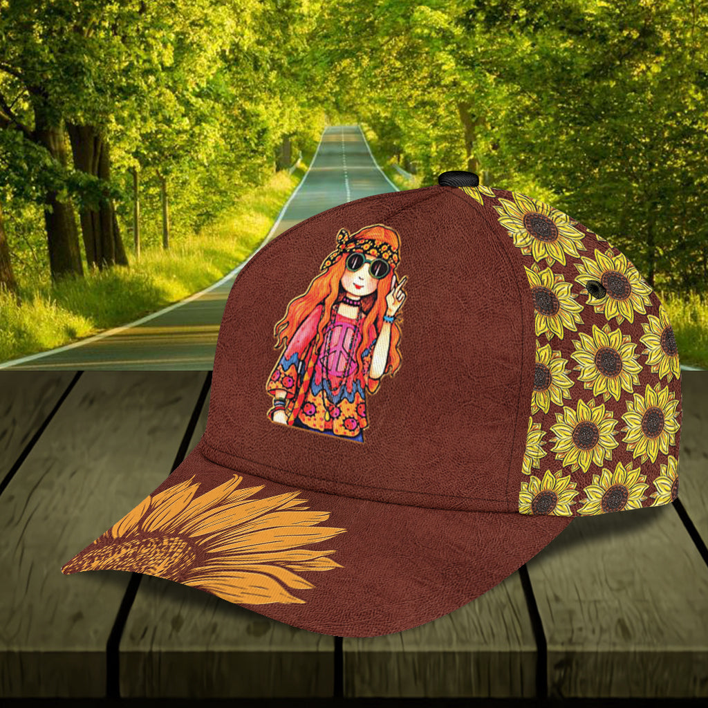 Personalized Hippie Classic Cap, Personalized Gift for Hippie Life, Hippie Lovers Trucker Hats Custom Hats Gifts For Men & Women