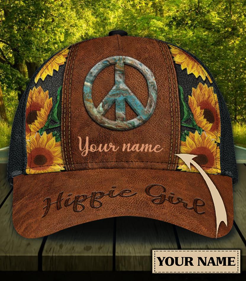 Personalized Hippie Classic Cap, Personalized Gift for Hippie Life, Hippie Lovers Trucker Hats Custom Hats Gifts For Men & Women