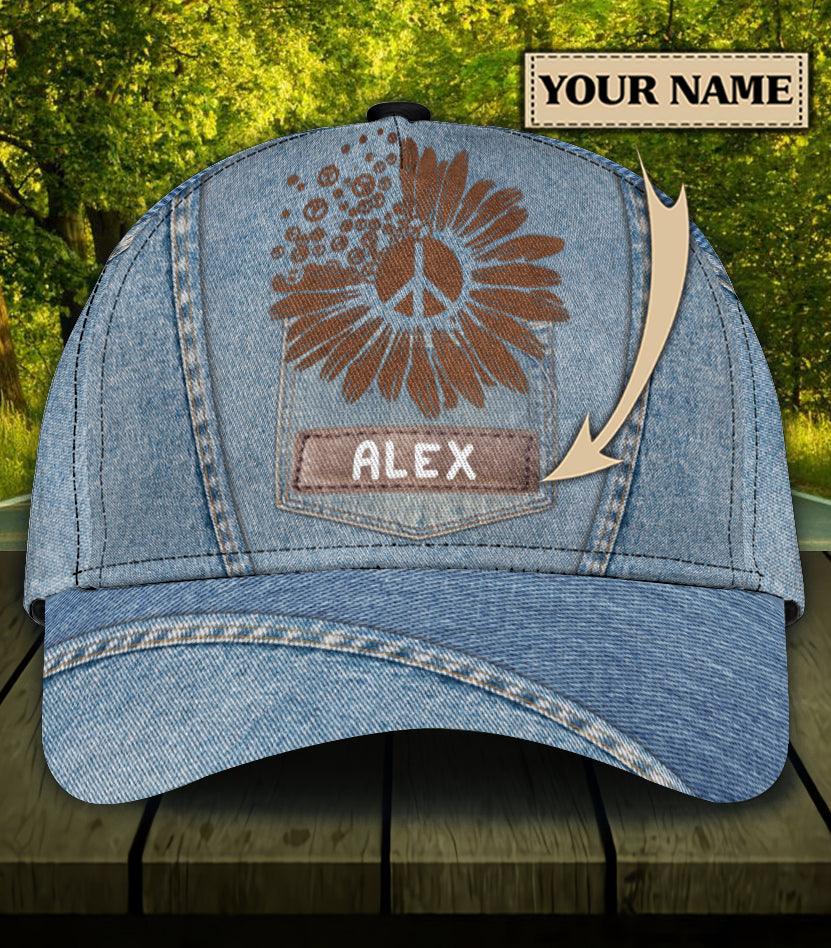 Personalized Hippie Classic Cap, Personalized Gift for Hippie Life, Hippie Lovers Trucker Hats Custom Hats Gifts For Men & Women