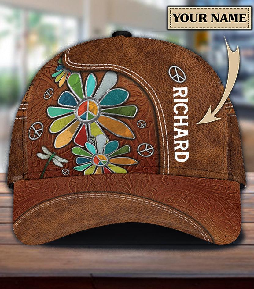 Personalized Hippie Classic Cap, Personalized Gift for Hippie Life, Hippie Lovers Trucker Hats Custom Hats Gifts For Men & Women