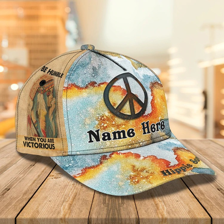 Personalized Hippie Life, Hippie Girl, Hippie Cap 3D Classic Cap All Over Prints for Hippie Style Lovers Trucker Hats Custom Hats Gifts For Men & Women