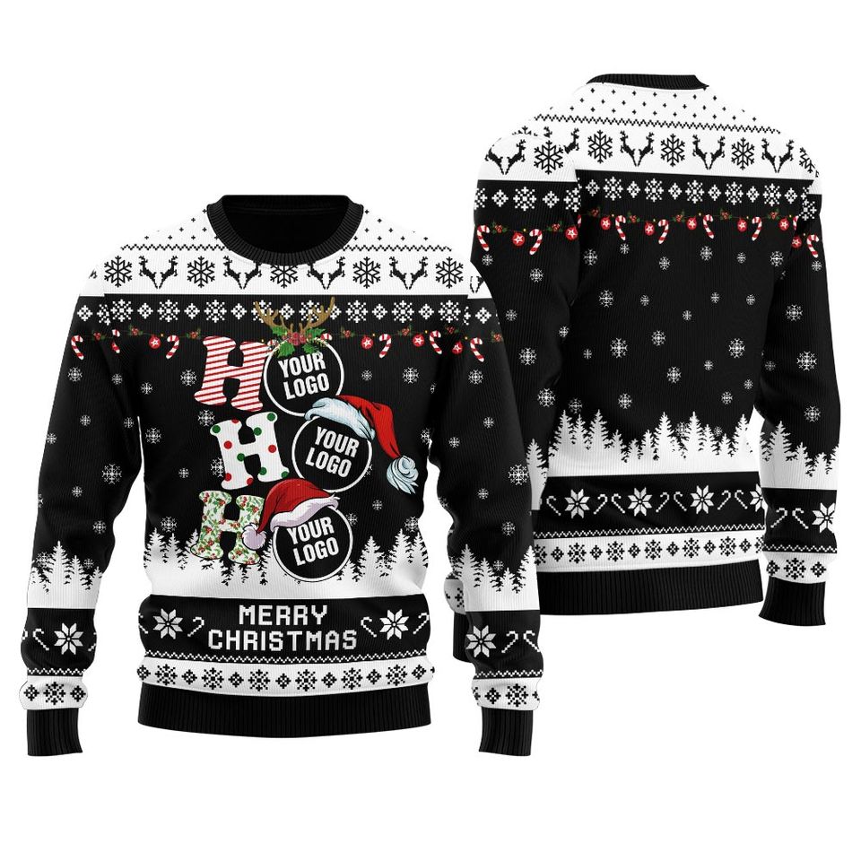 Personalized Ho Ho Ho Ugly Sweater for Men - Festive Holiday Wear