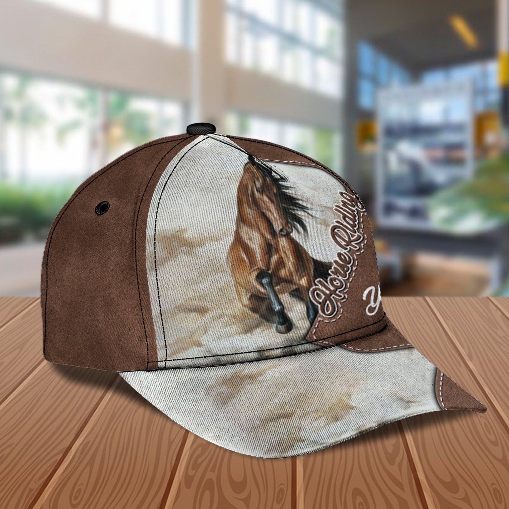 Personalized Horse Classic Cap, Personalized Gift for Horse Lovers Trucker Hats Custom Hats Gifts For Men & Women