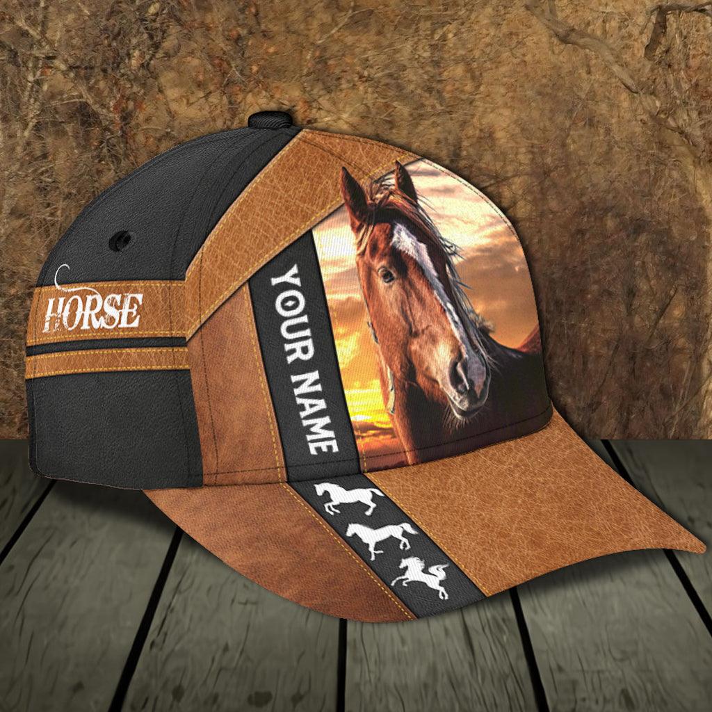 Personalized Horse Classic Cap, Personalized Gift for Horse Lovers Trucker Hats Custom Hats Gifts For Men & Women