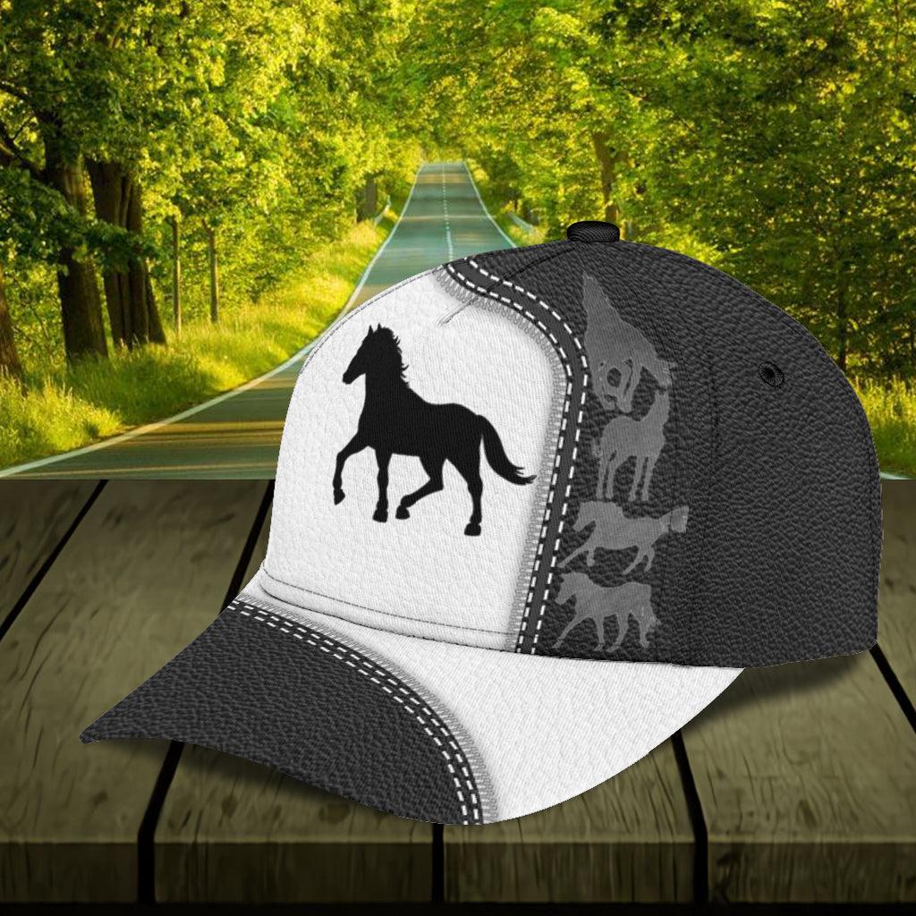 Personalized Horse Classic Cap, Personalized Gift for Horse Lovers Trucker Hats Custom Hats Gifts For Men & Women