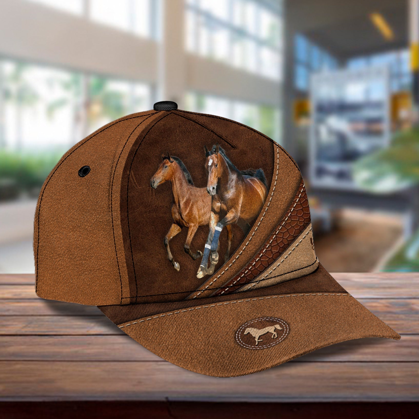 Personalized Horse Classic Cap, Personalized Gift for Horse Lovers Trucker Hats Custom Hats Gifts For Men & Women