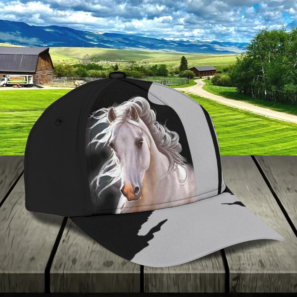 Personalized Horse Classic Cap, Personalized Gift for Horse Lovers Trucker Hats Custom Hats Gifts For Men & Women
