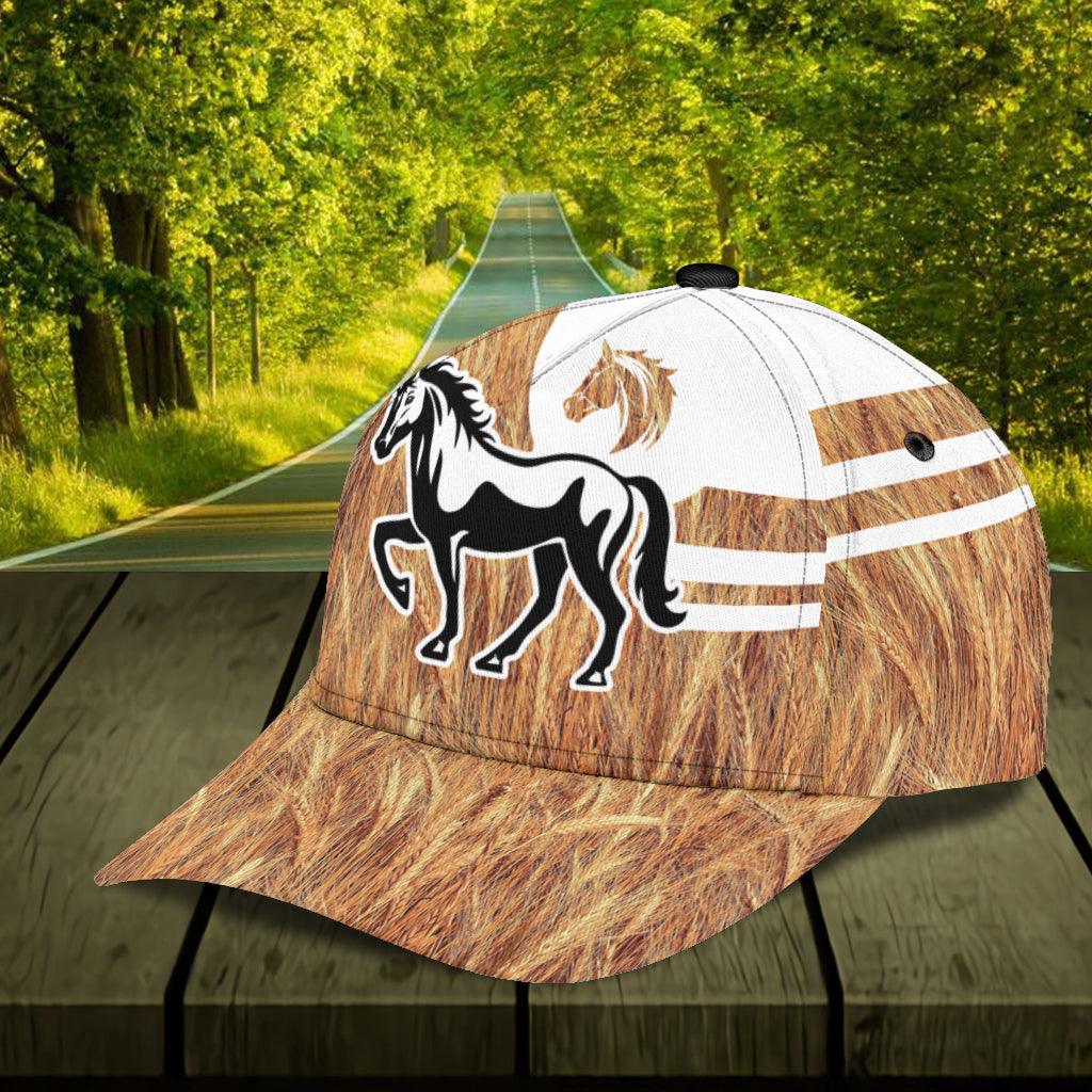 Personalized Horse Classic Cap, Personalized Gift for Horse Lovers Trucker Hats Custom Hats Gifts For Men & Women