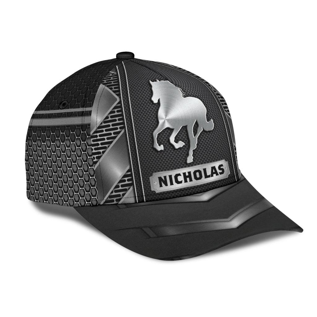 Personalized Horse Classic Cap, Personalized Gift for Horse Lovers Trucker Hats Custom Hats Gifts For Men & Women