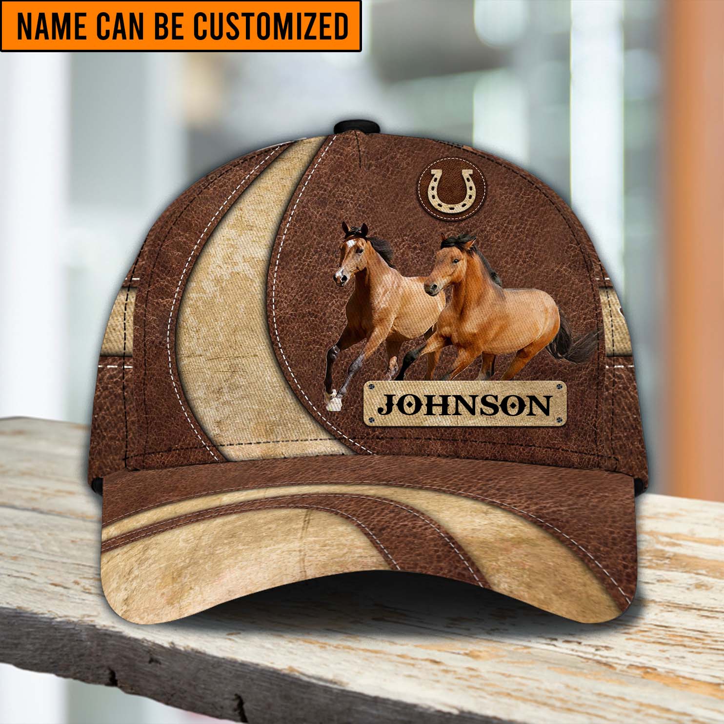 Personalized Horse Classic Cap, Personalized Gift for Horse Lovers Trucker Hats Custom Hats Gifts For Men & Women
