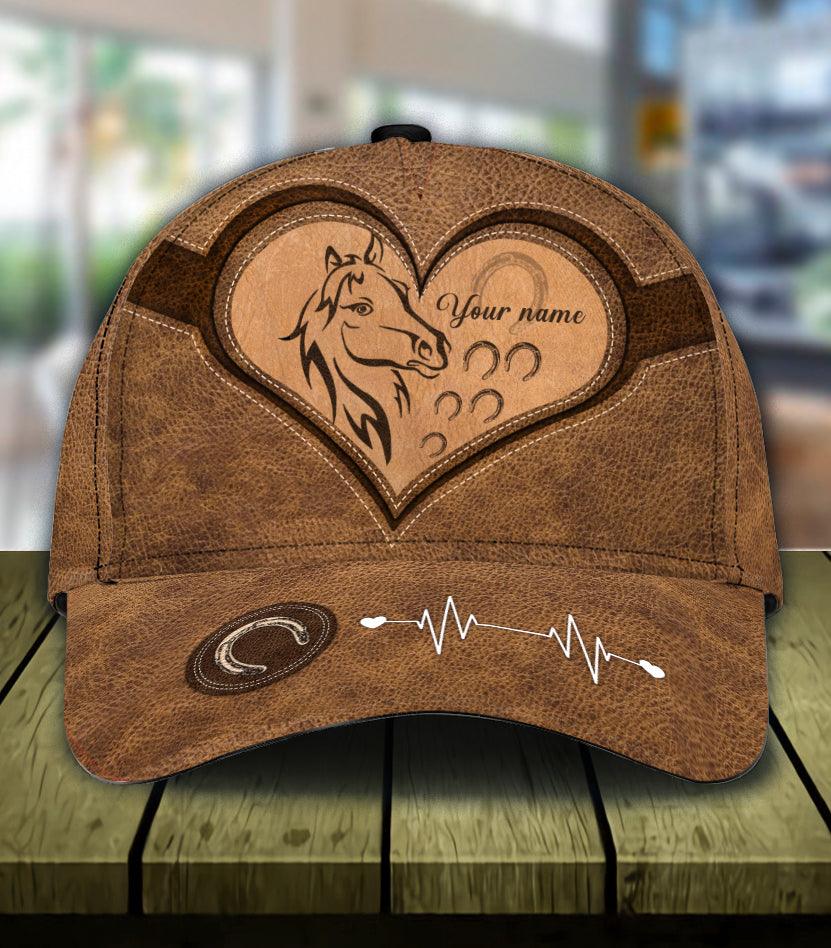 Personalized Horse Classic Cap, Personalized Gift for Horse Lovers Trucker Hats Custom Hats Gifts For Men & Women