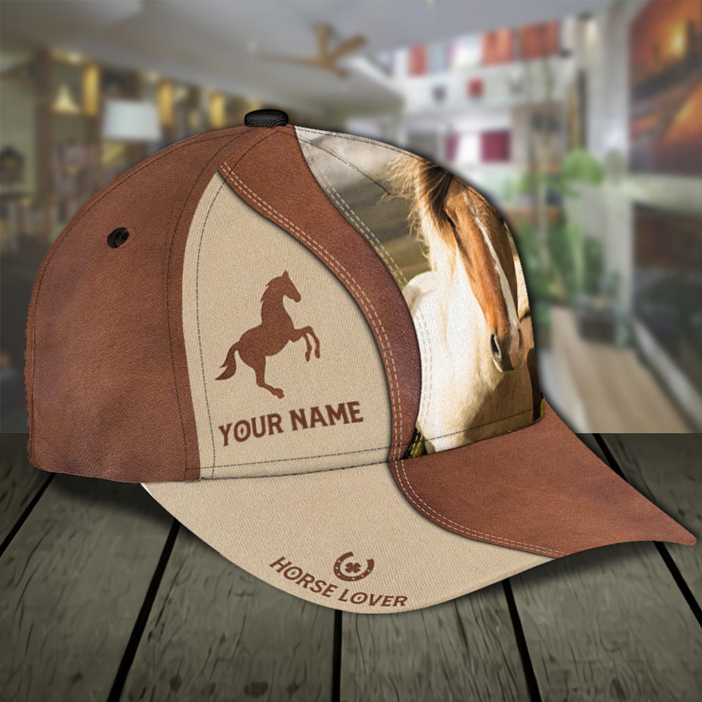 Personalized Horse Classic Cap, Personalized Gift for Horse Lovers Trucker Hats Custom Hats Gifts For Men & Women