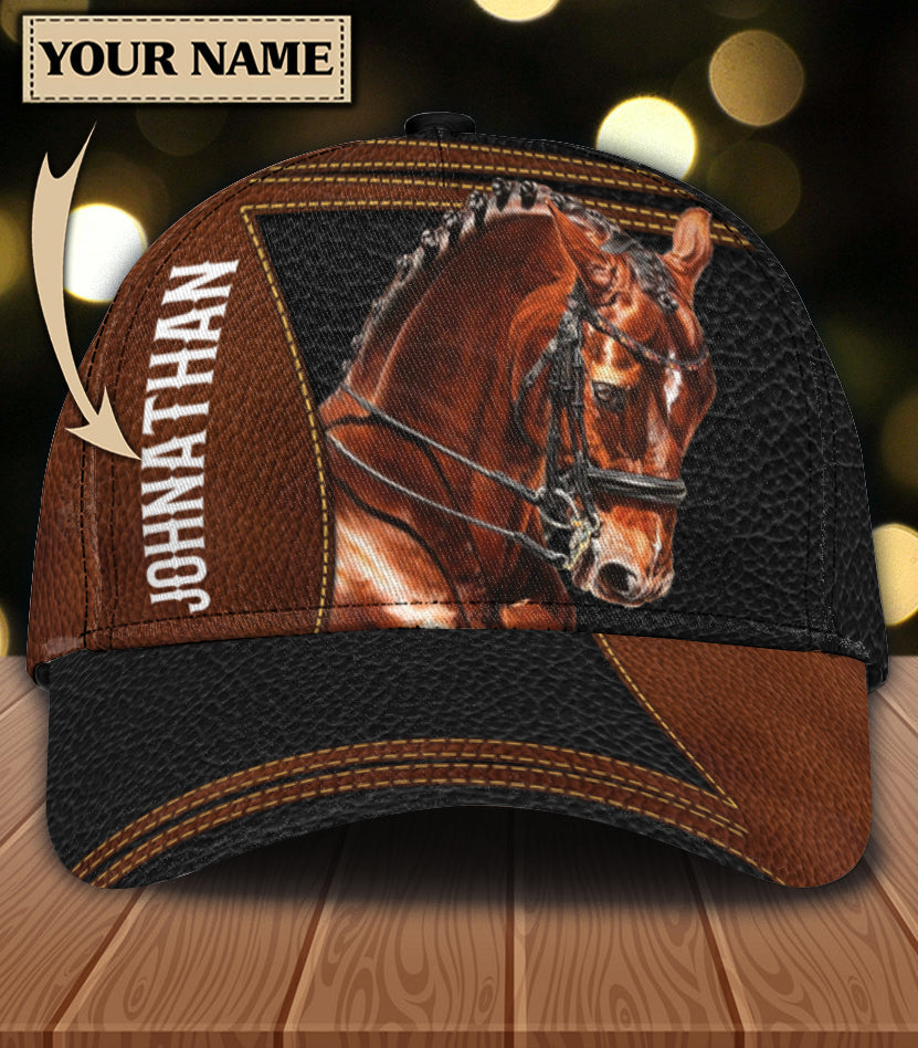 Personalized Horse Classic Cap, Personalized Gift for Horse Lovers Trucker Hats Custom Hats Gifts For Men & Women