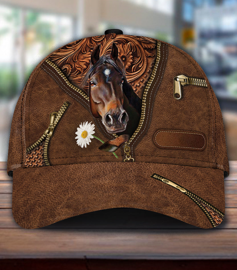 Personalized Horse Classic Cap, Personalized Gift for Horse Lovers Trucker Hats Custom Hats Gifts For Men & Women