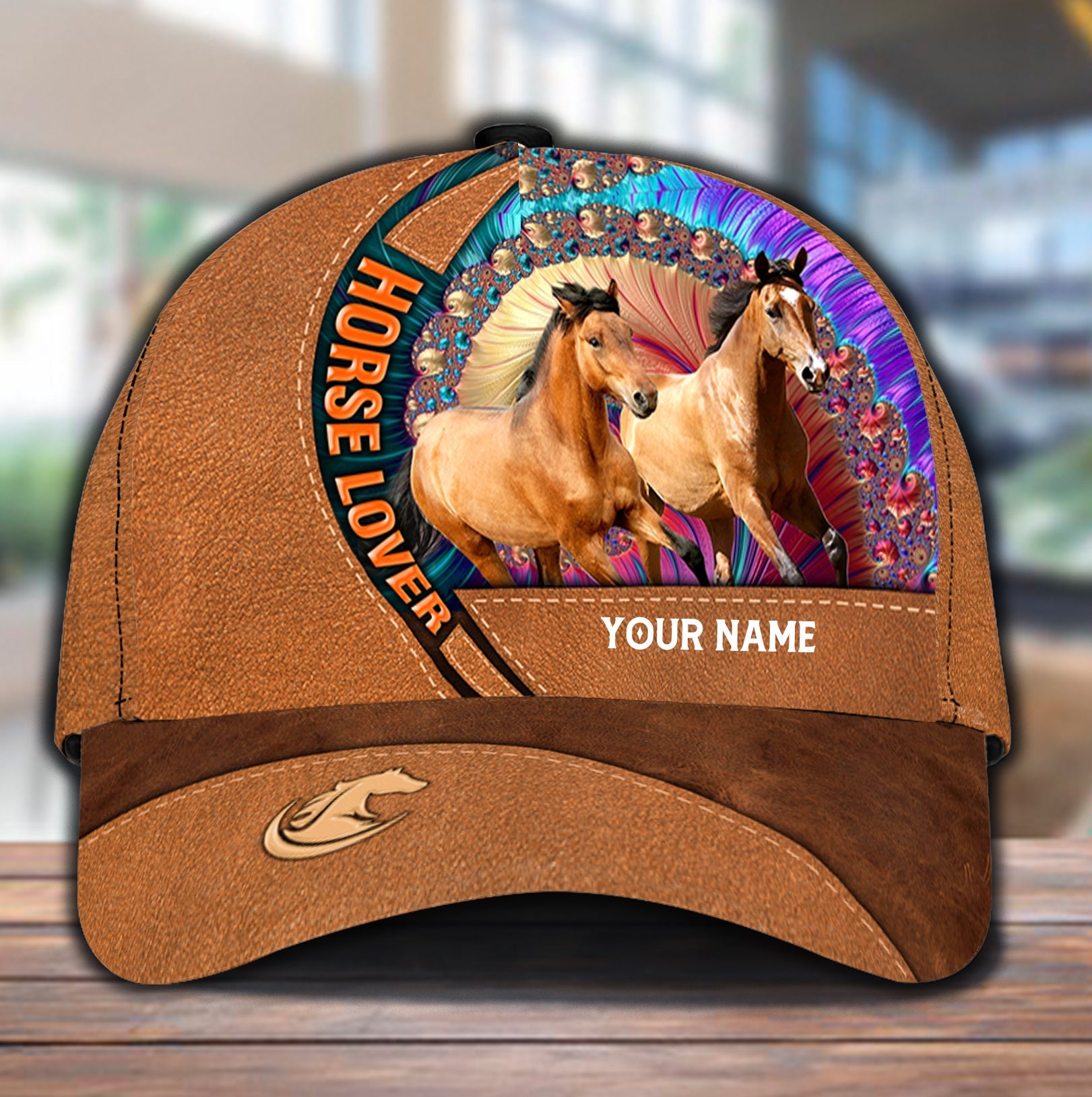 Personalized Horse Classic Cap, Personalized Gift for Horse Lovers Trucker Hats Custom Hats Gifts For Men & Women
