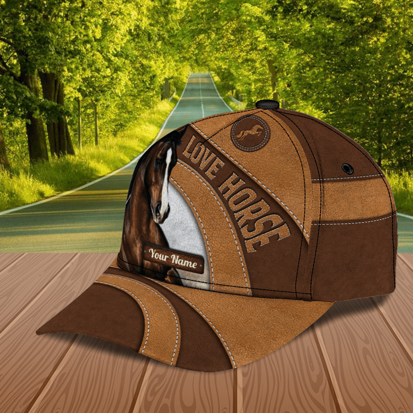 Personalized Horse Classic Cap, Personalized Gift for Horse Lovers Trucker Hats Custom Hats Gifts For Men & Women