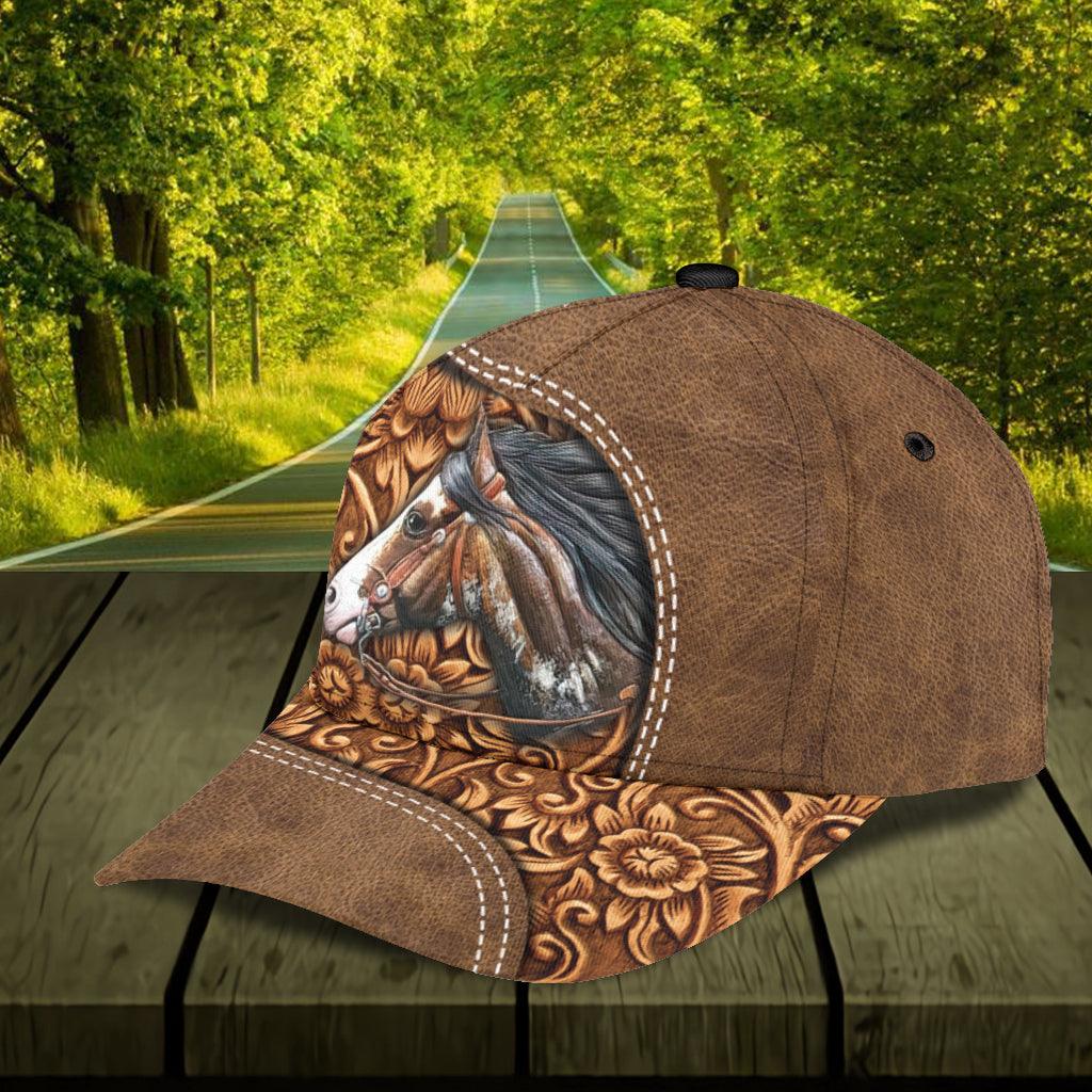 Personalized Horse Classic Cap, Personalized Gift for Horse Lovers Trucker Hats Custom Hats Gifts For Men & Women