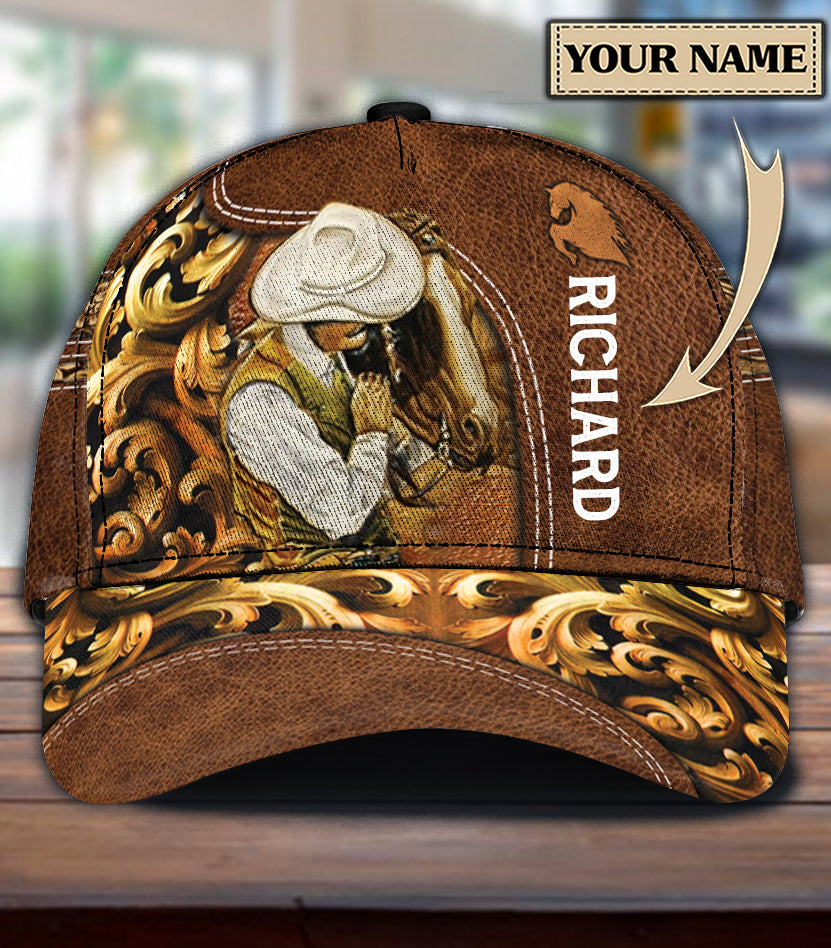 Personalized Horse Classic Cap, Personalized Gift for Horse Lovers Trucker Hats Custom Hats Gifts For Men & Women