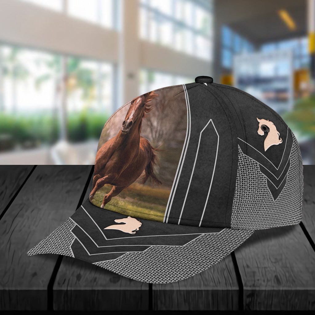 Personalized Horse Classic Cap, Personalized Gift for Horse Lovers Trucker Hats Custom Hats Gifts For Men & Women
