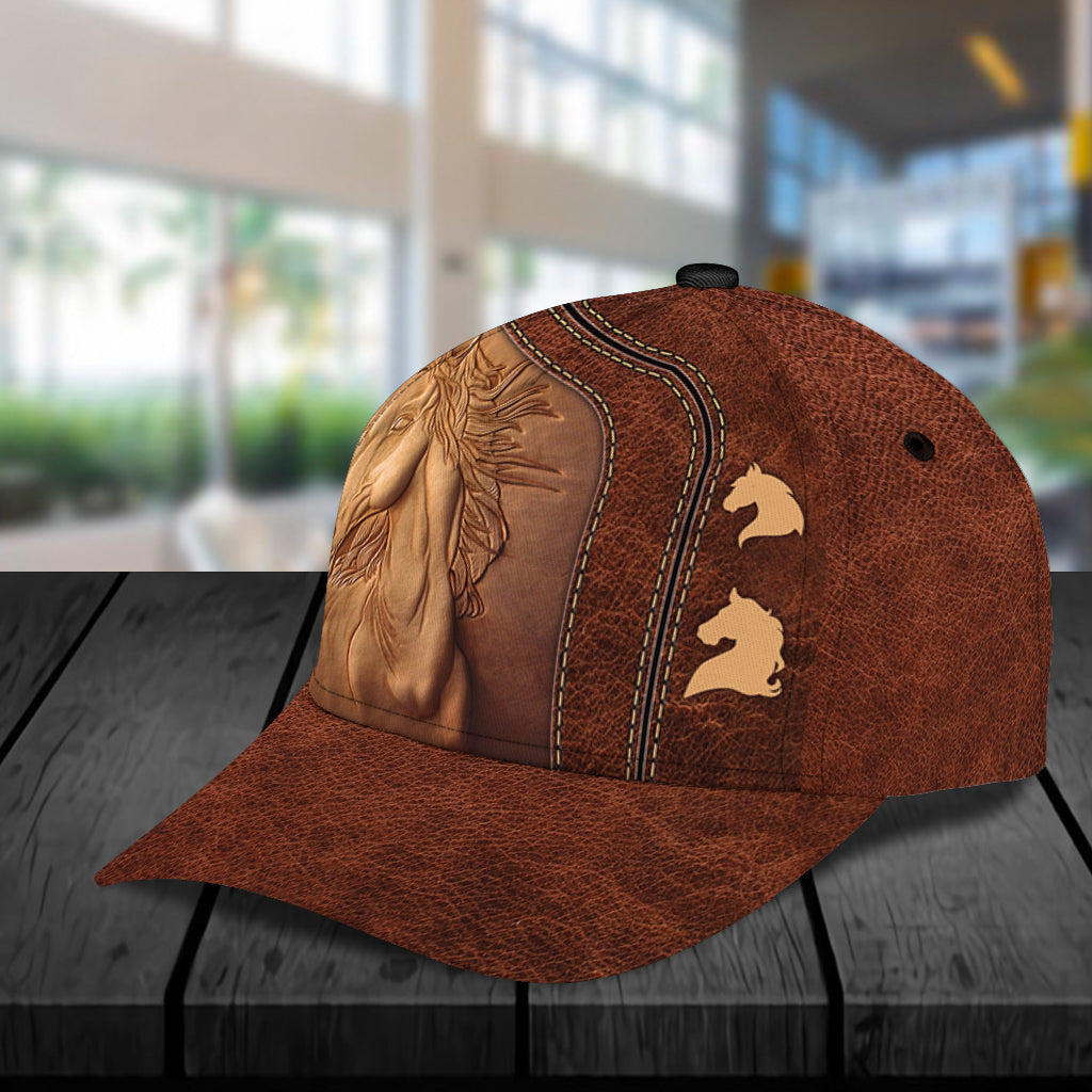 Personalized Horse Classic Cap, Personalized Gift for Horse Lovers Trucker Hats Custom Hats Gifts For Men & Women