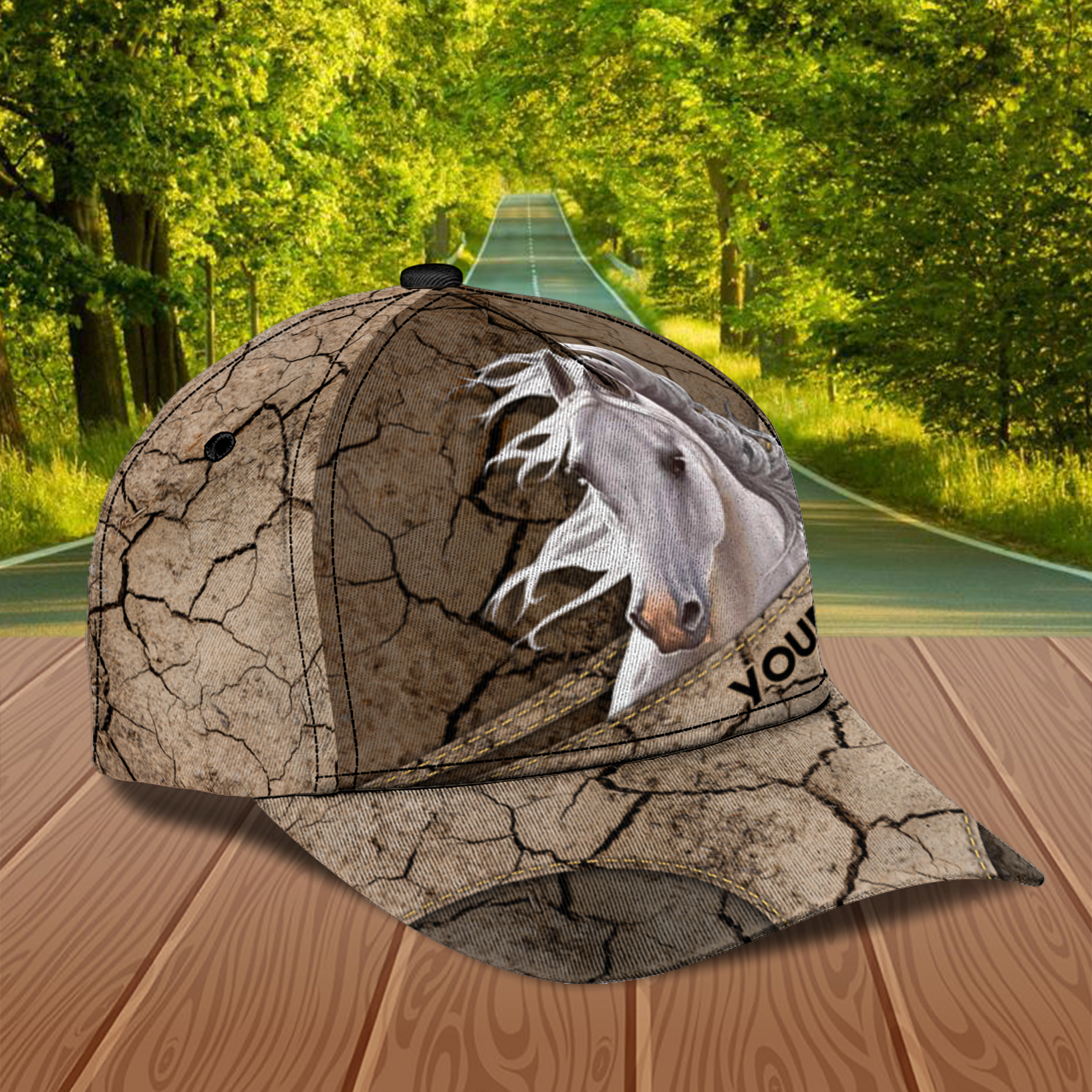 Personalized Horse Classic Cap, Personalized Gift for Horse Lovers - Trucker Hats Custom Hats Gifts For Men & Women