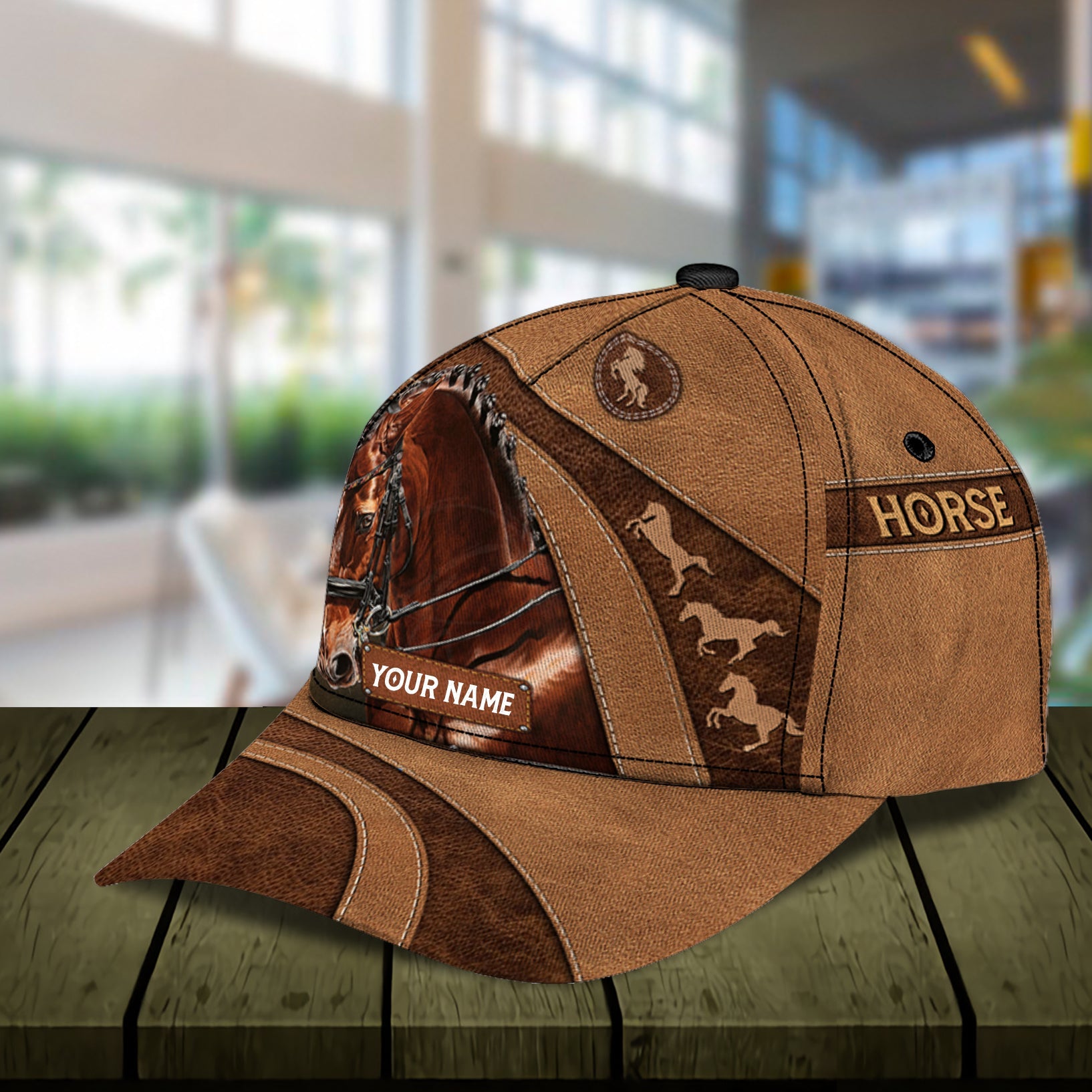 Personalized Horse Classic Cap, Personalized Gift for Horse Lovers Trucker Hats Custom Hats Gifts For Men & Women
