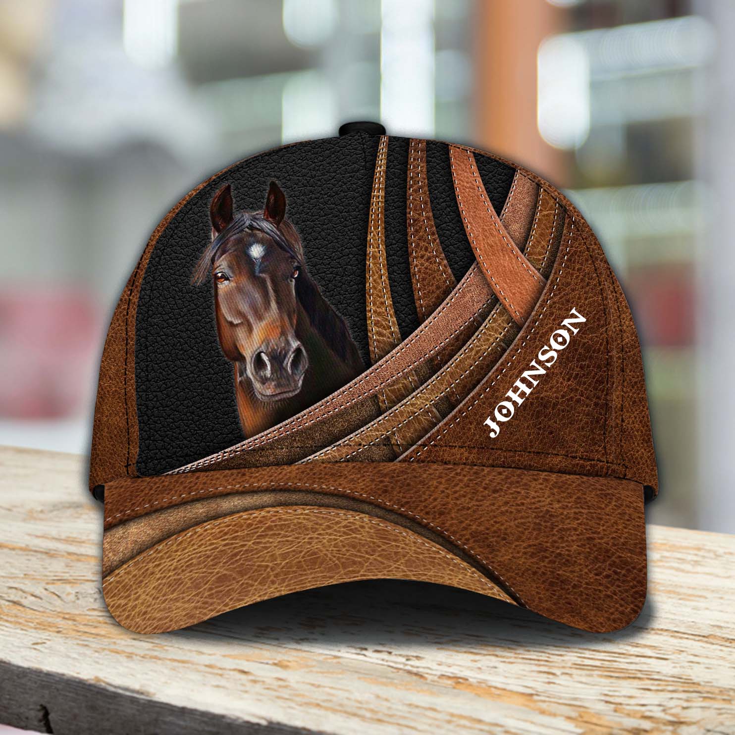 Personalized Horse Classic Cap, Personalized Gift for Horse Lovers Trucker Hats Custom Hats Gifts For Men & Women